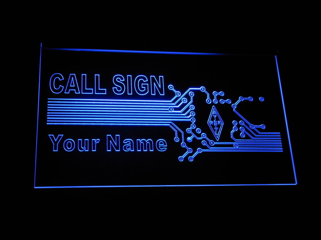 Call Sign Your Name LED Sign